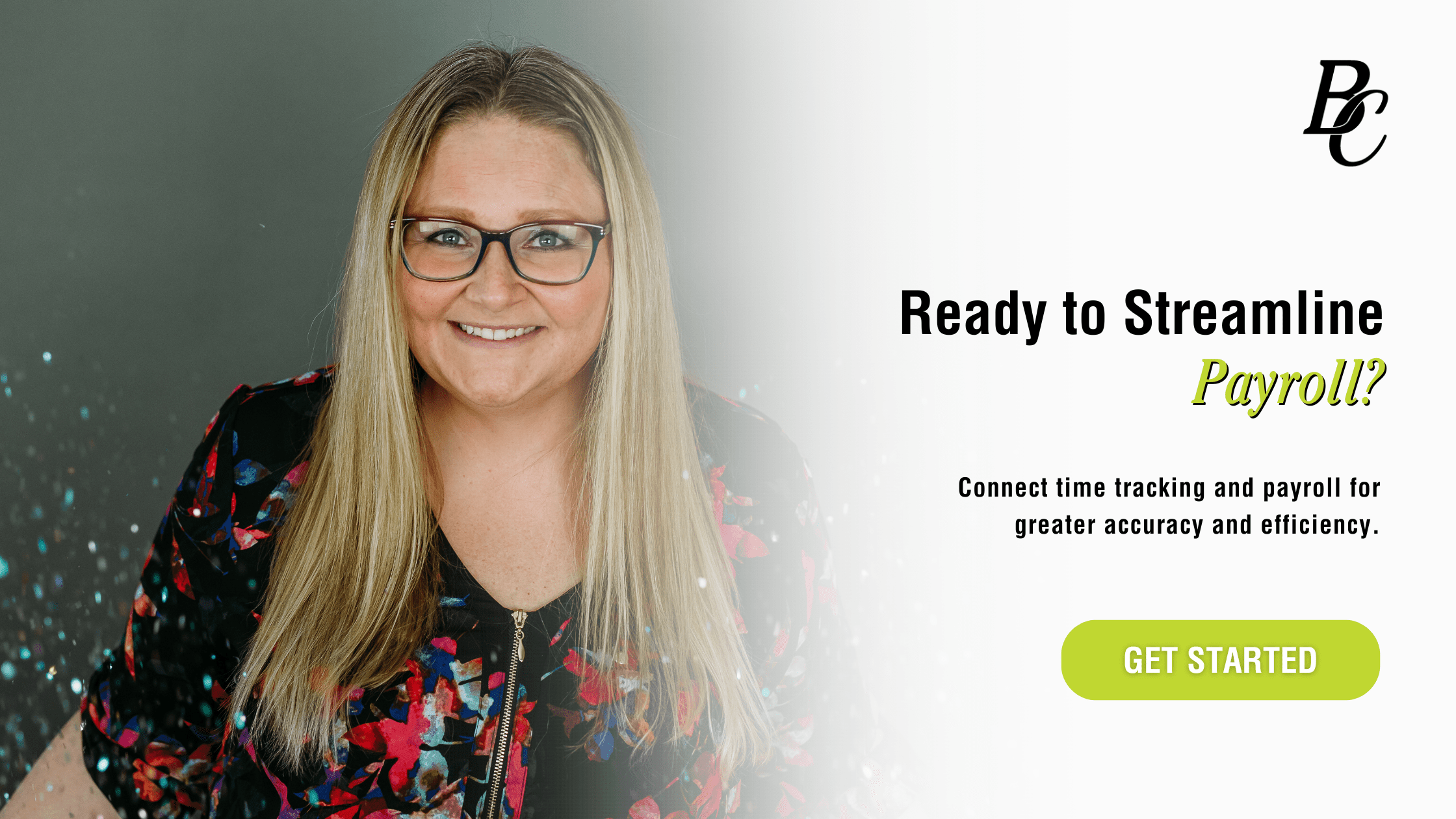 Time and Attendance Payroll Integration banner with call to streamline payroll and connect time tracking